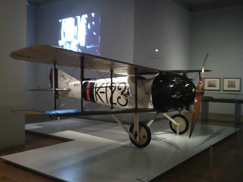 A biplane in the Rijksmuseum