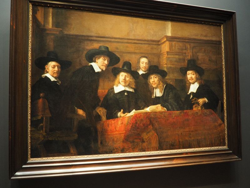 Famous Rembrandt painting of the Syndics