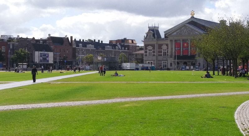 The other end of the Museumplein with the concert hall at the end