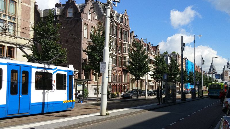 Typical Amsterdam street