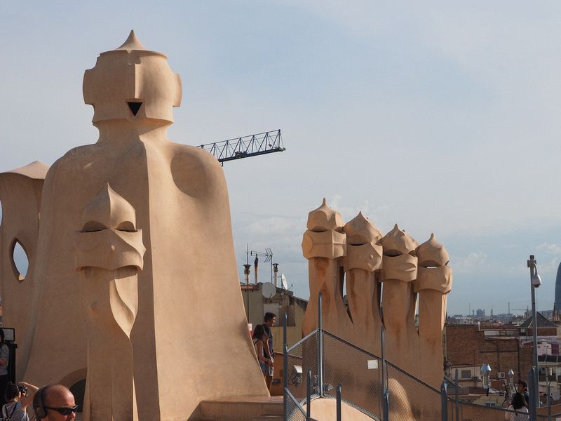 Chimneys with decorative caps