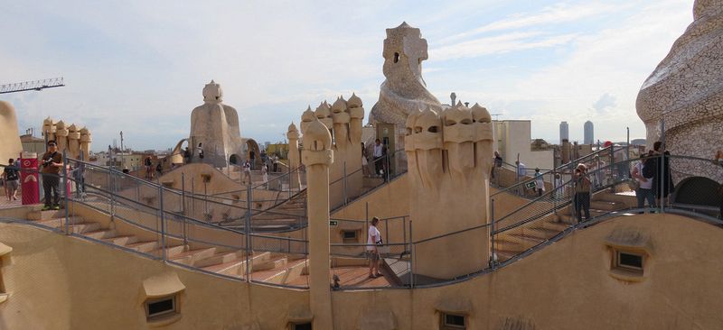 June walking amongst the chimneys