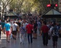 Lots of people on Las Ramblas