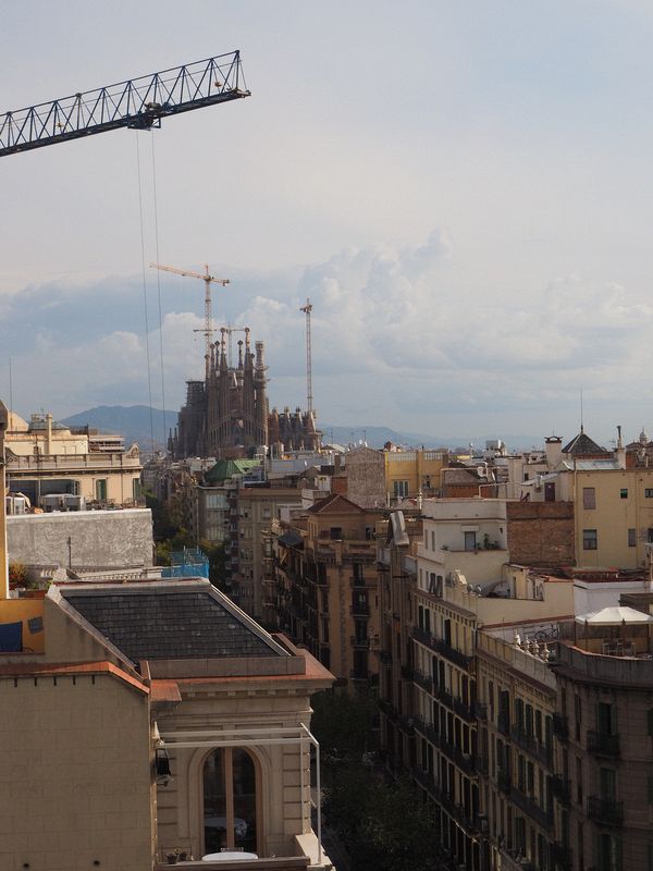 View from the rooftop of the Sagrada Familia