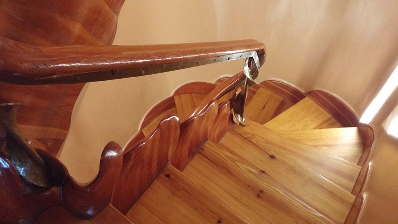 Wooden staircase