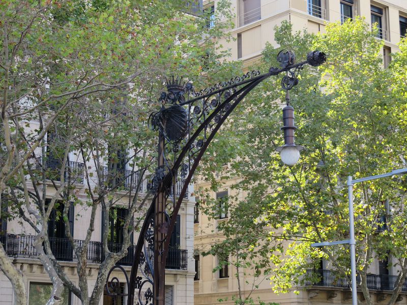 Wrought iron lamp post