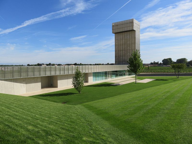 Swanky tasting room and observation tower