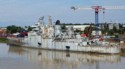 A mothballed warship