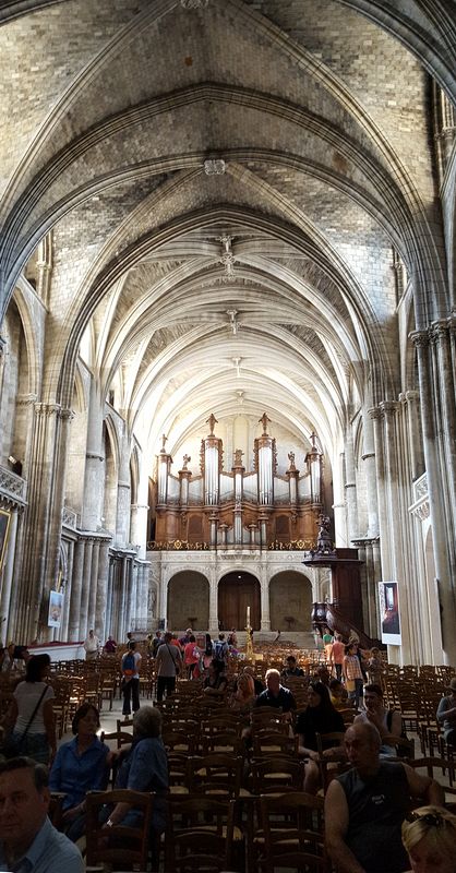 Inside the cathedral