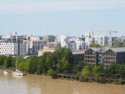 The very modern area in the city of Bordeaux