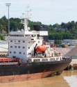 This big cargo ship has the tiniest life boat