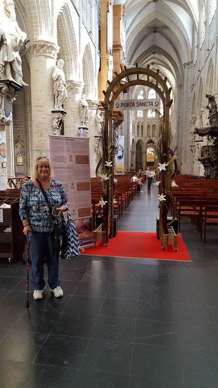 Linda in the cathedral