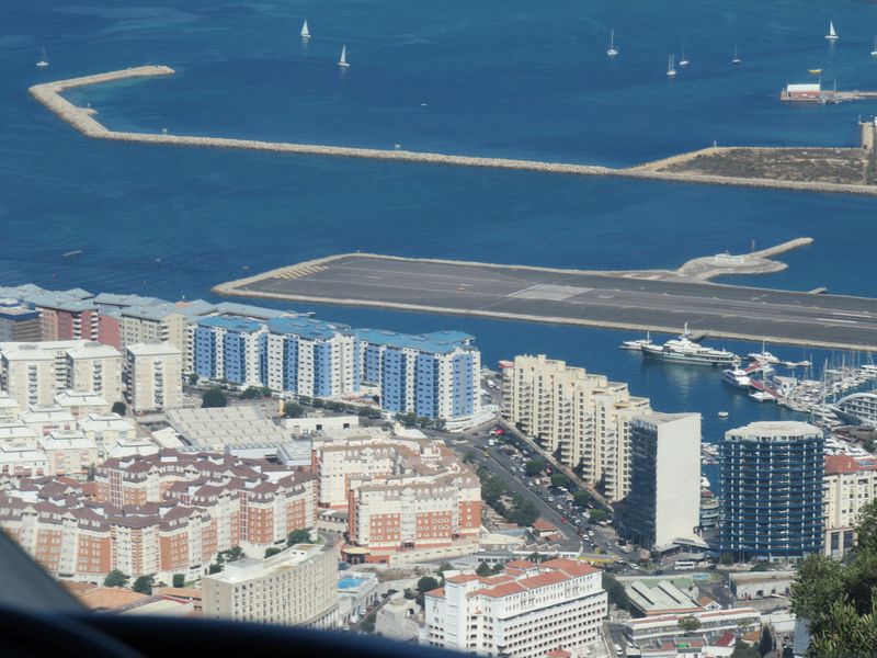 The airport is at the border with Spain