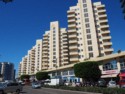 High-rise apartments line the oceanfront