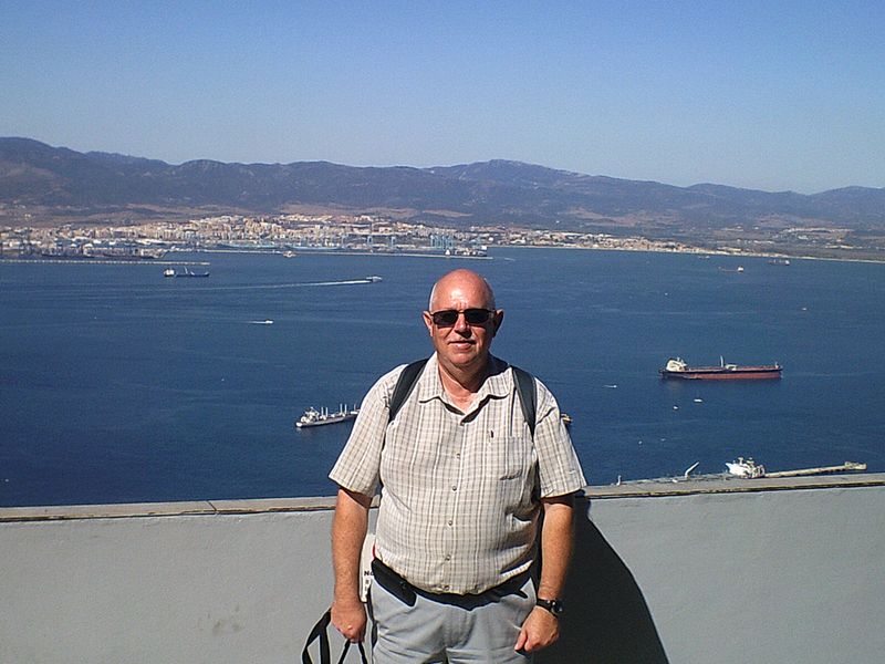 Pete at the top of the Rock