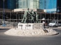 Statue about the evacuation of Gibraltar during WW2