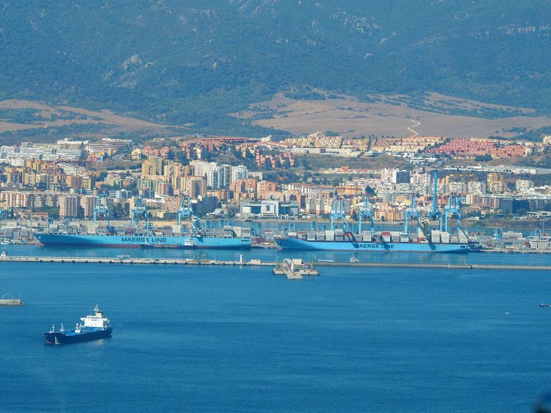 The Spanish town of Algeciras across the bay