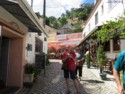 June on a narrow street