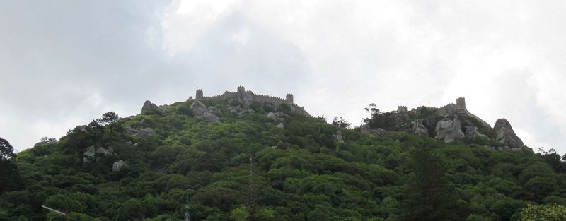 Old Moorish castle from the 8th century on the hilltop