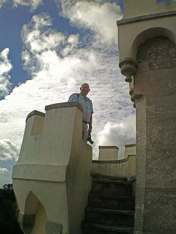 Pete in a guard tower