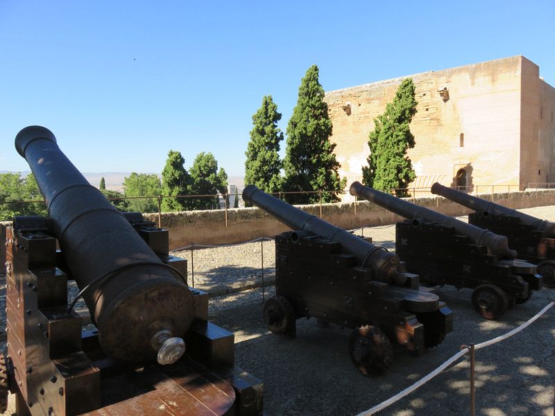 Cannons defending the Alhambra