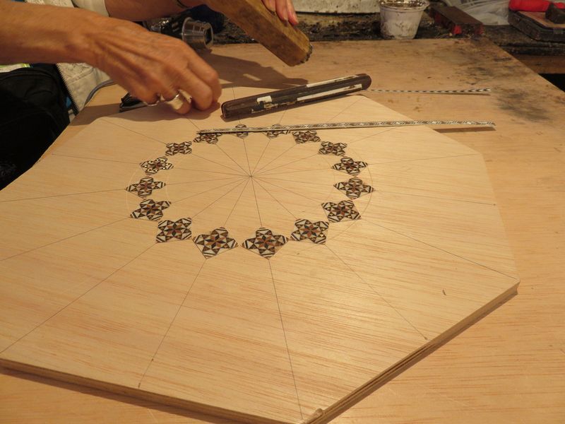 Demonstration of inlaying