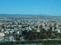 Granada below us as we climb into the hills