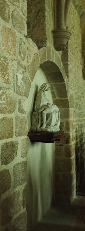 A small pieta on the wall