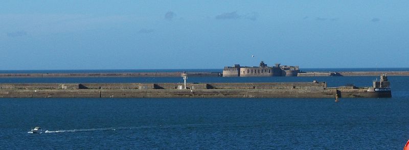 Cherbourg's sea defenses from the Napoleon era