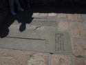 Graves embedded in the stone floor