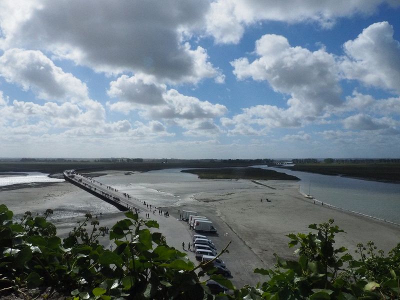 Mont Saint-Michel is at the outlet of two rivers