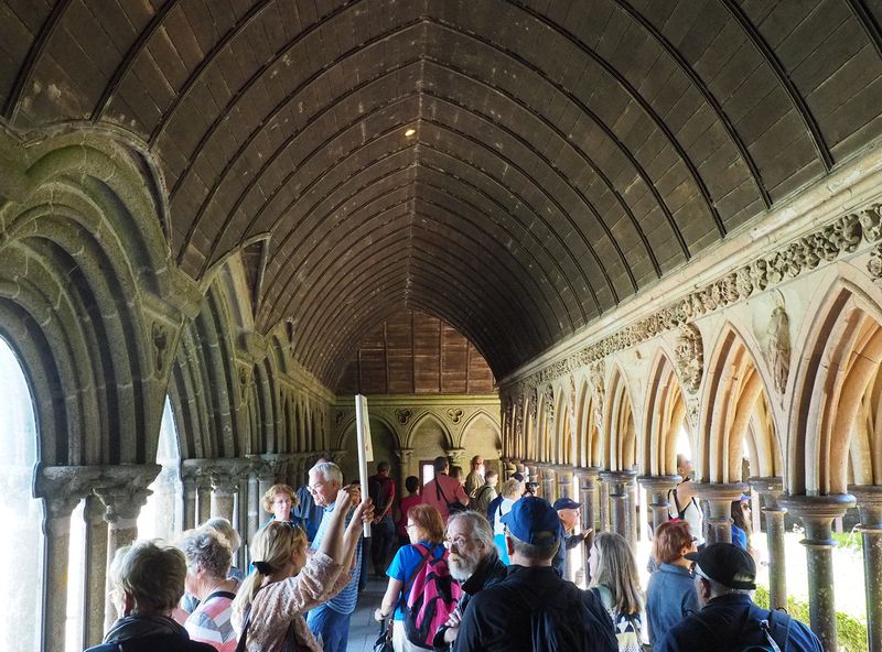 Roof inside the cloister's walkways