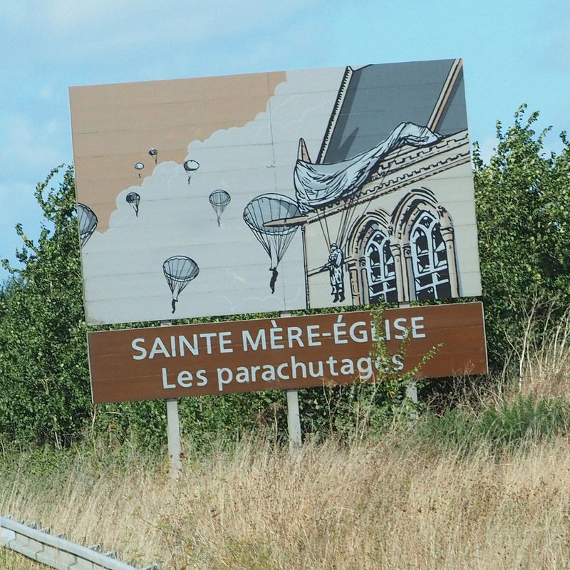 Tourist sign alongside the road - 7