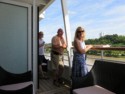 June, Pete, and Eloise as we leave Bordeaux