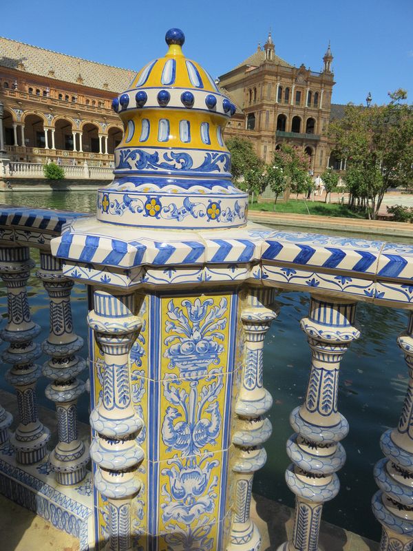 Ceramic railing