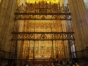 Wrought iron fence protecting the altar