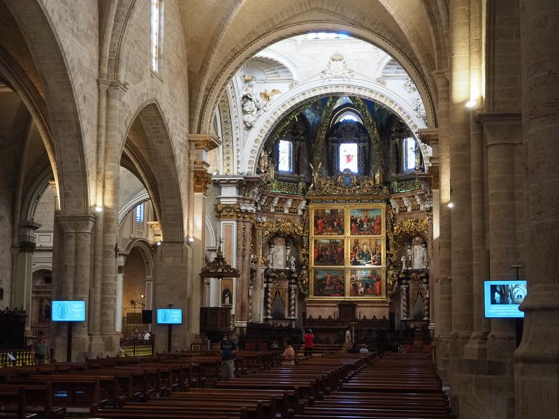 Inside the cathedral