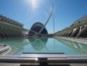 Looking across the pool to the bridge