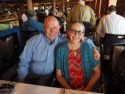 Pete and June at our table