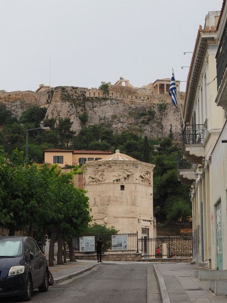 Bath House of the Winds with Acropolis in the background