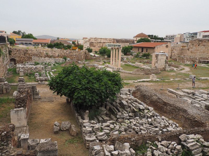 Ruins of the Library of Hadrian from 134 AD