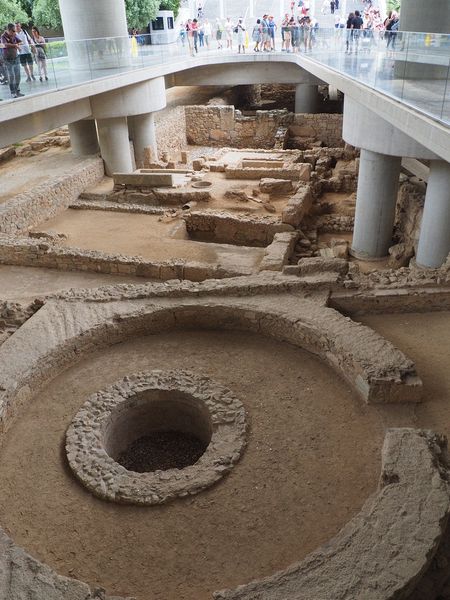 The Acropolis Museum is built over ancient ruins