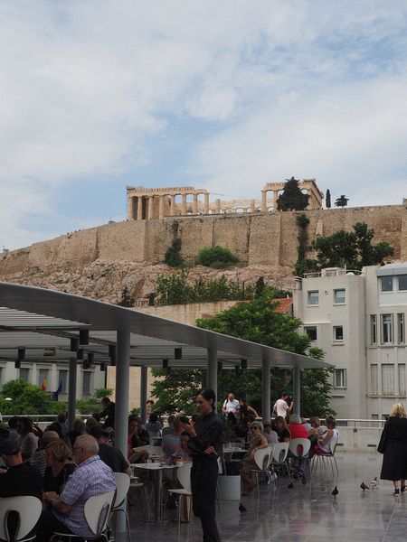 The Parthenon looms above the museum