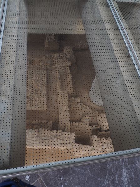 These ruins are under glass floors