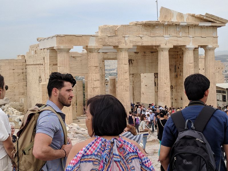 The entrance to the Acropolis