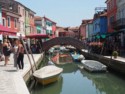 Burano has very colorful buildings