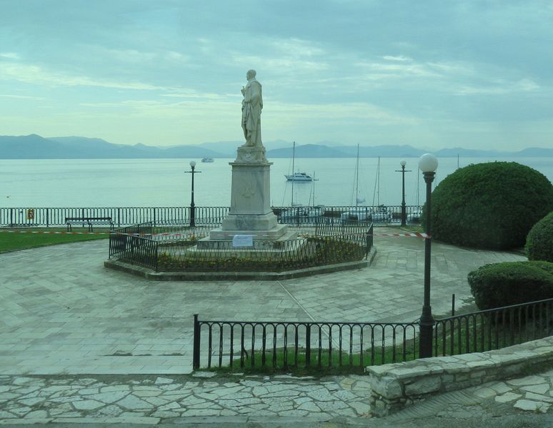 A statue in a park