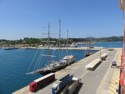 Two sail boats next to our ship