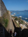 A view along the fortress walls of the bay