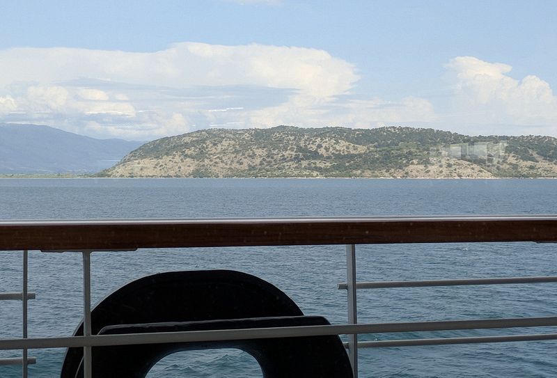 At sea again, passing Albania